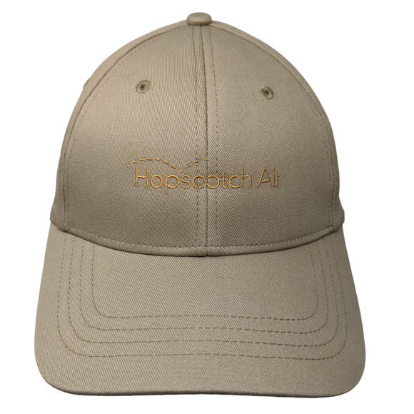 Lands' End Men's Strapback Hat Tan Size OS Embroidered Logo Hopscotch Air - Picture 1 of 11